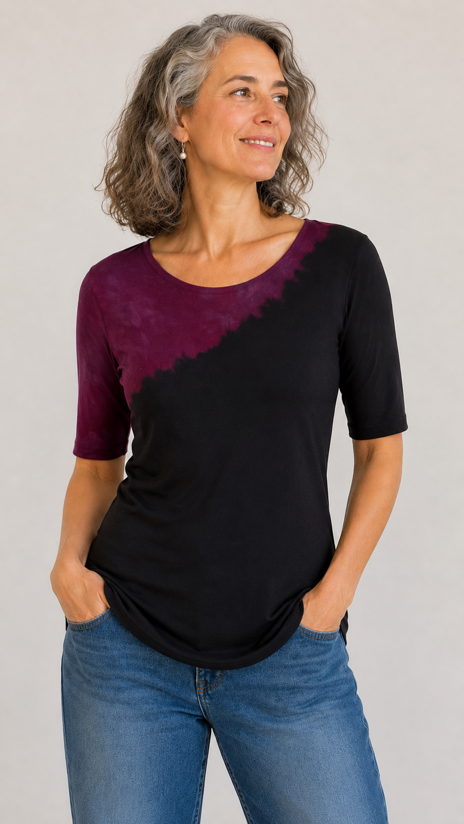 Emma Top in Raspberry Drift