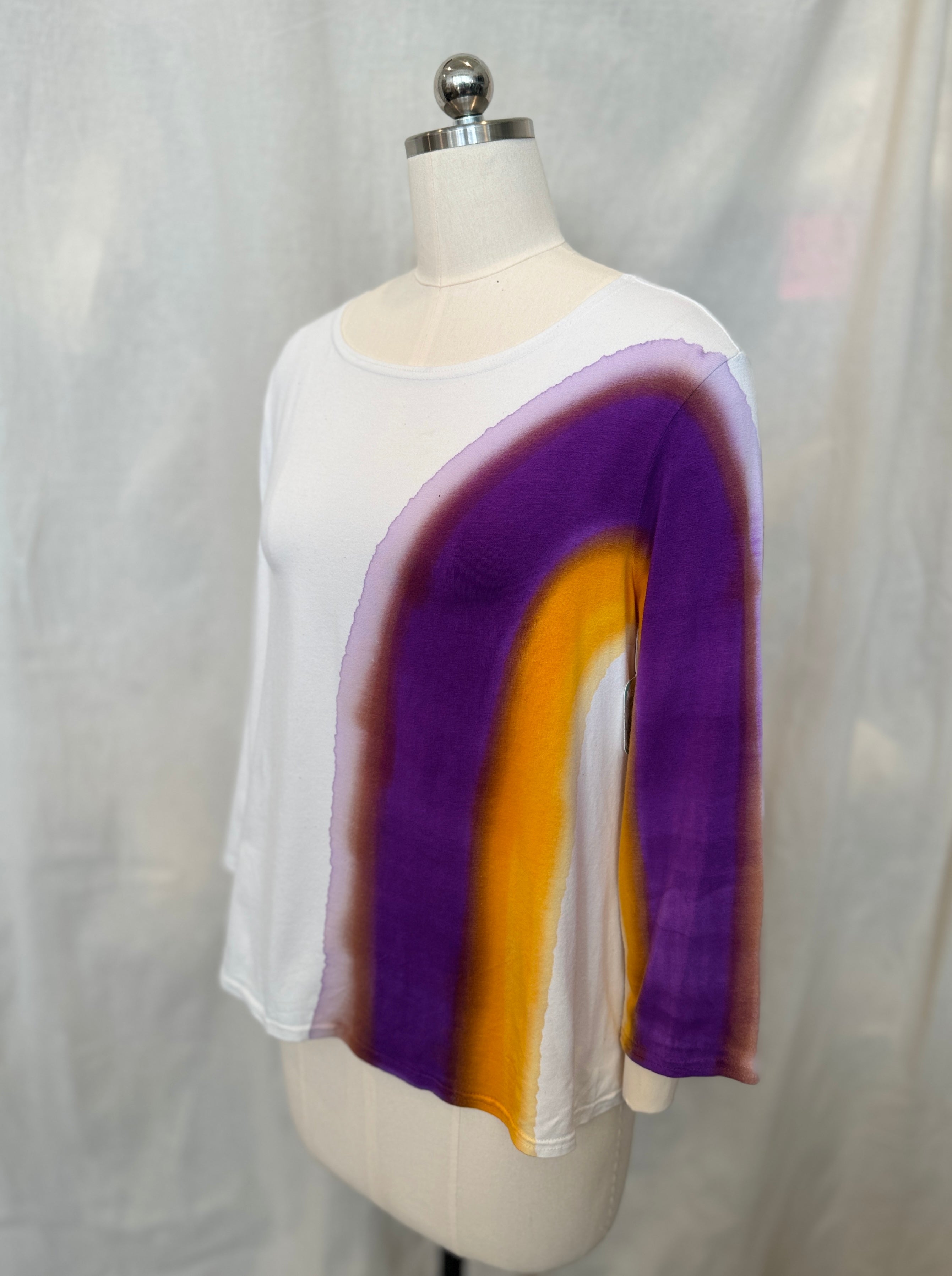 Betsy Top in Purple Citrus Arc
