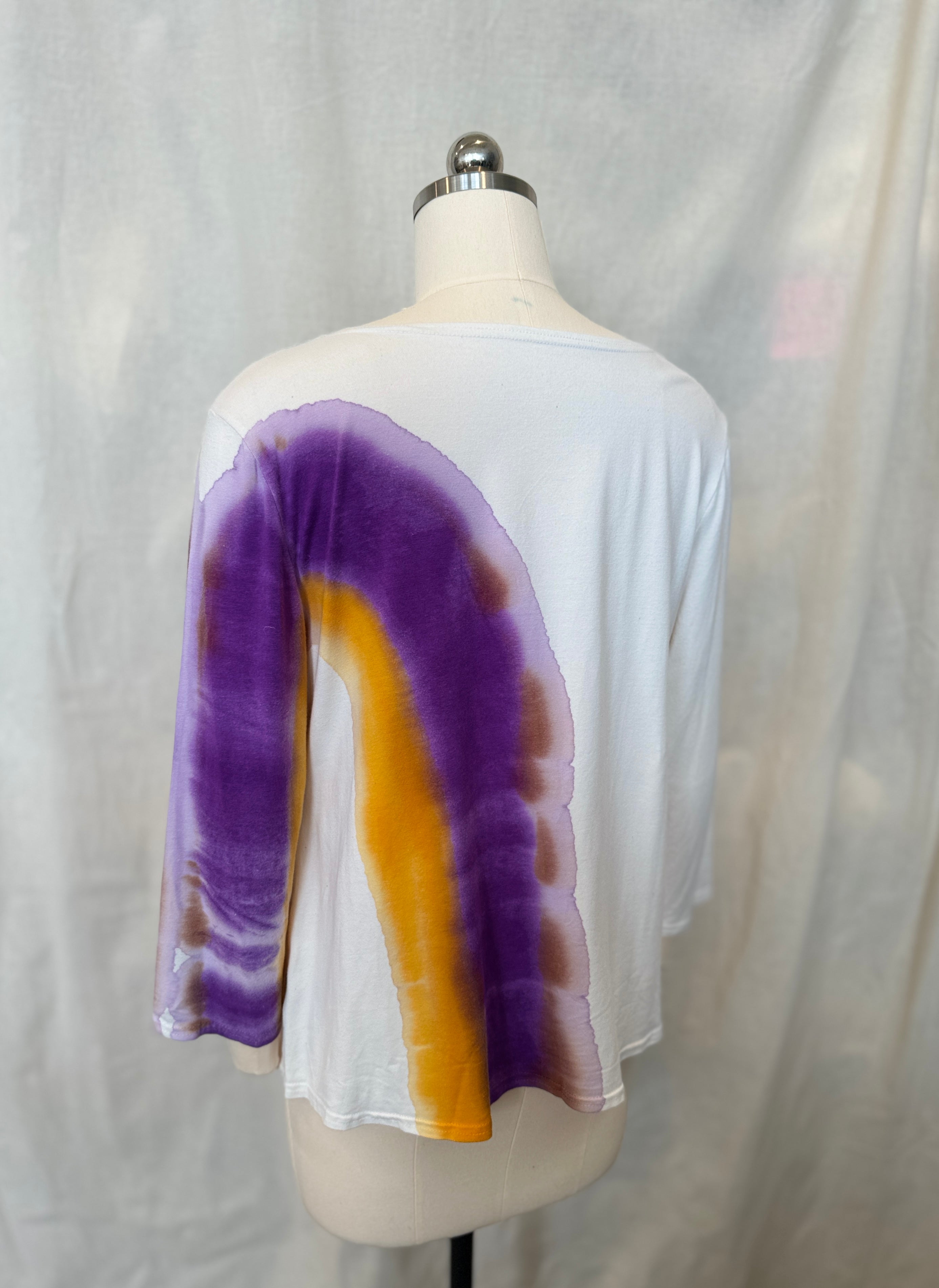 Betsy Top in Purple Citrus Arc