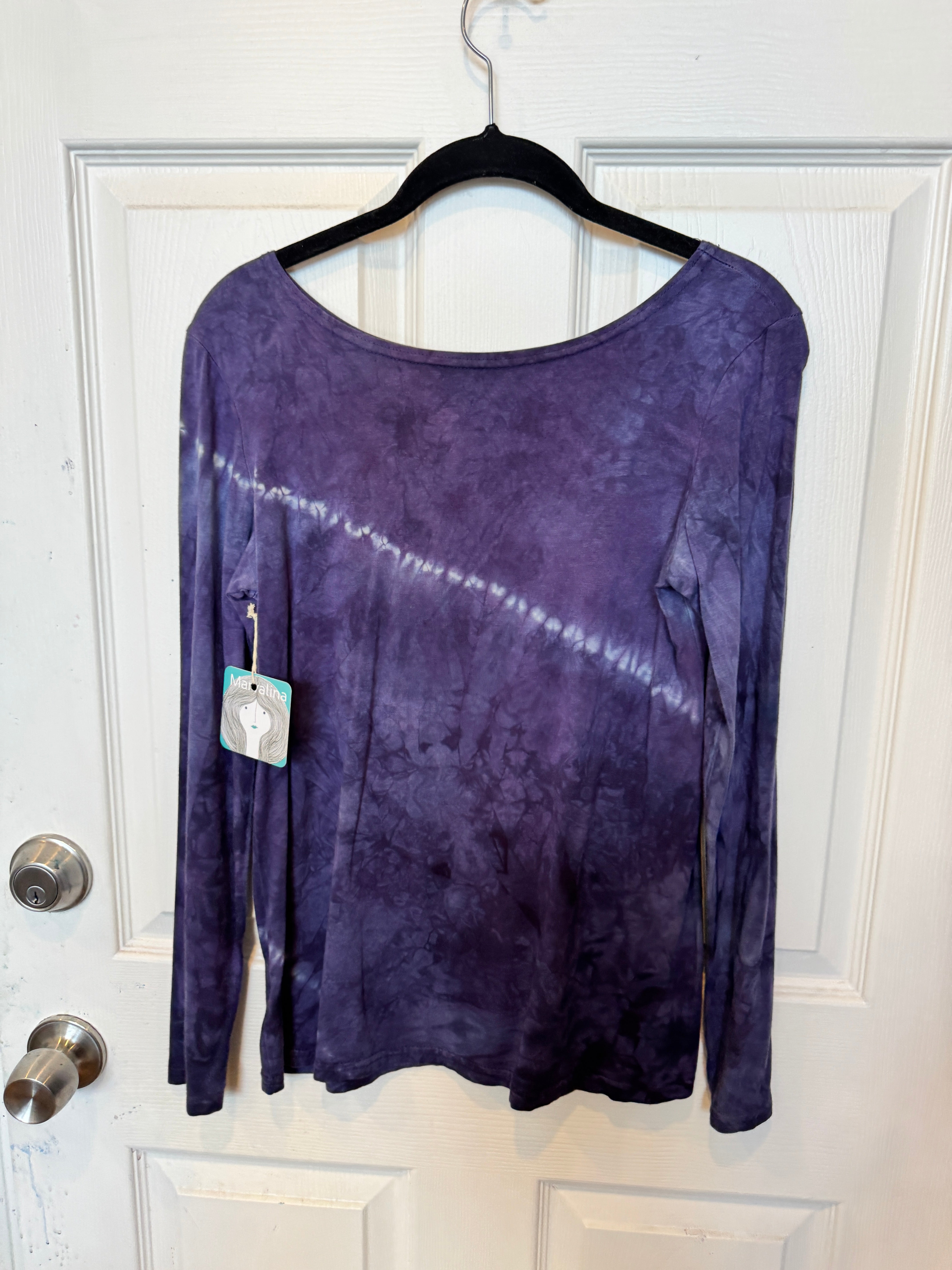 Jessie Top in Purple Stitch Wrap Around