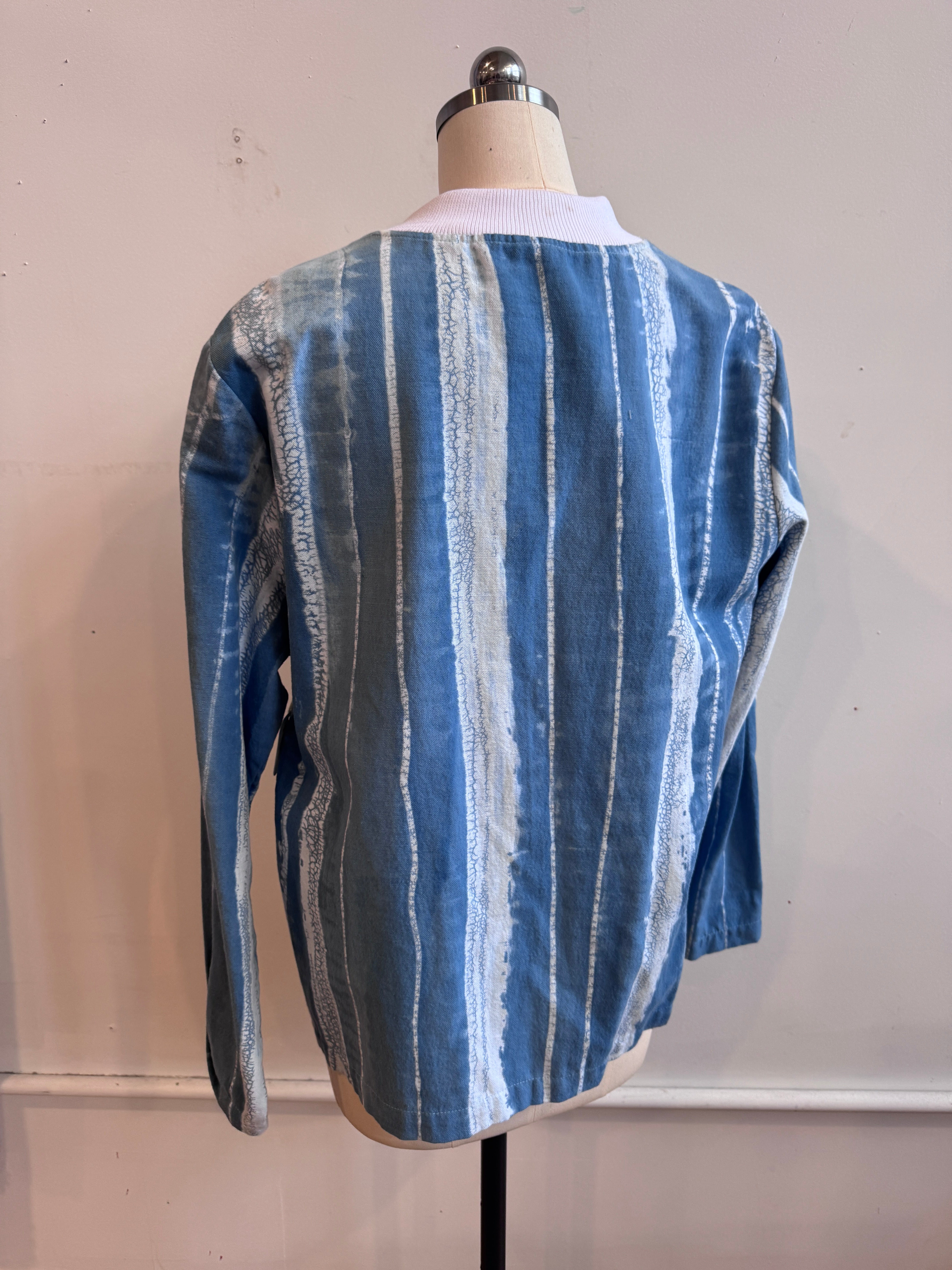 Cotton Blazer Style Jacket with Front Pockets