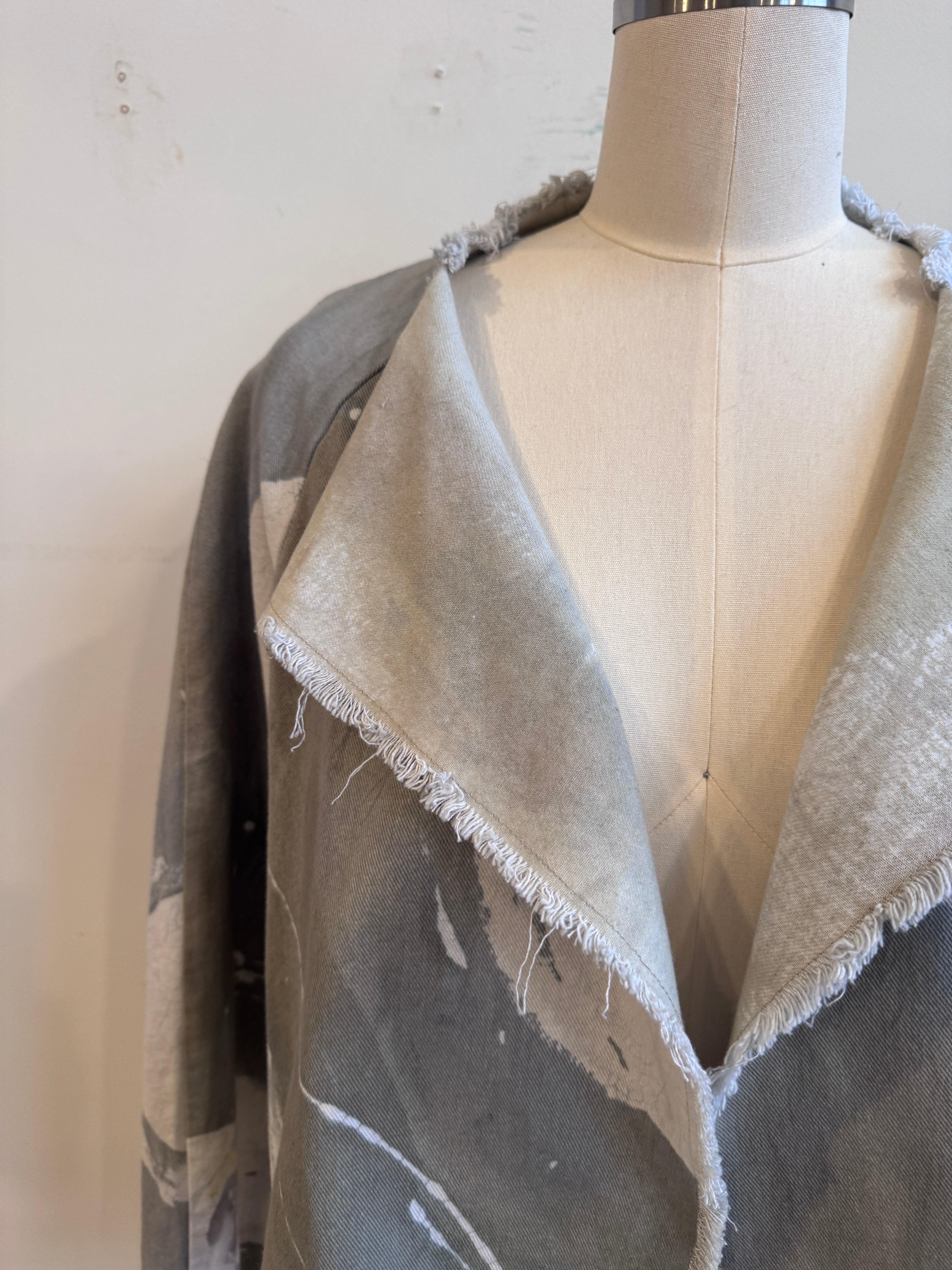 Valeria Jacket in Sage Moonscape Canvas