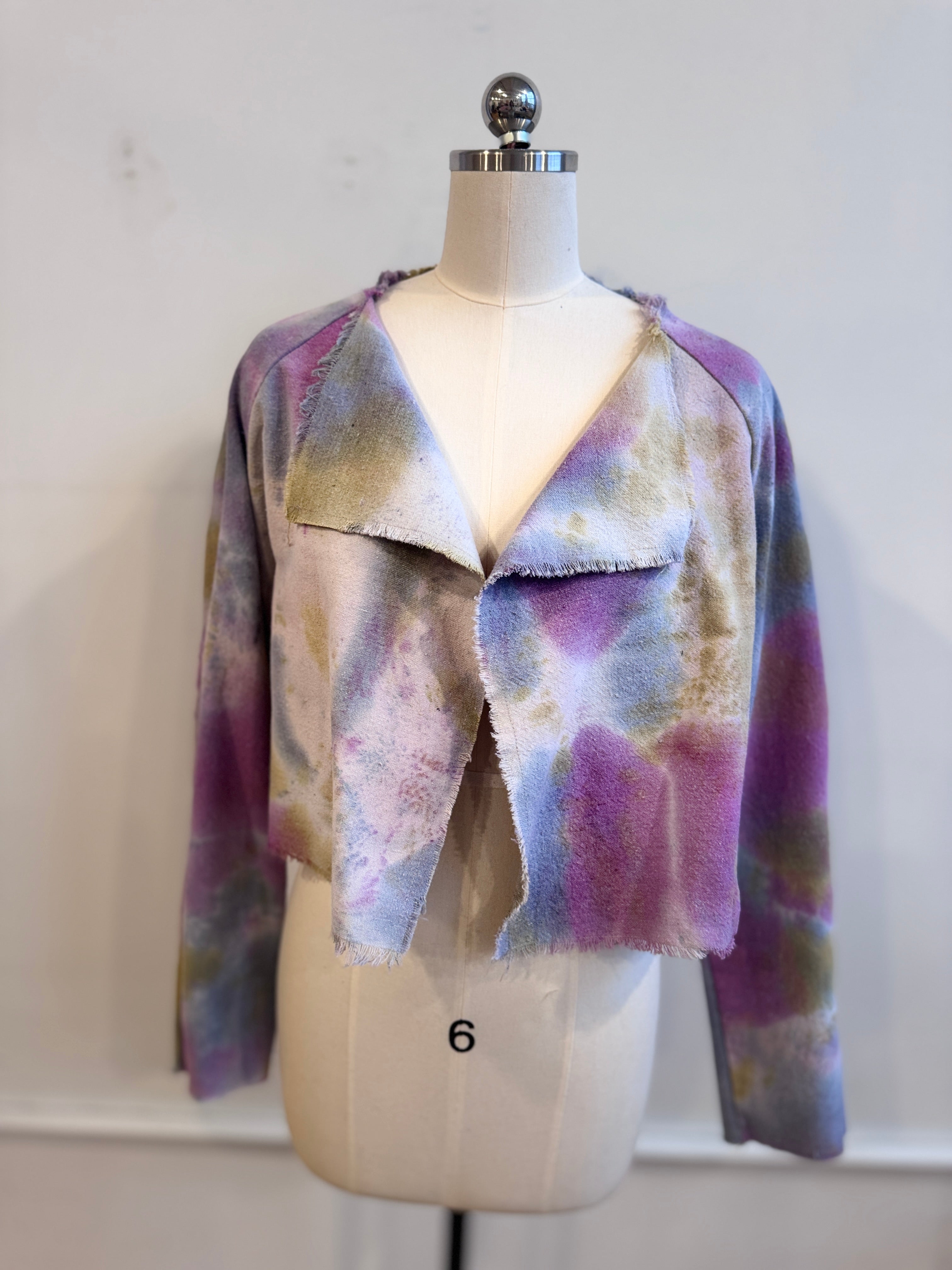 Valeria Jacket in Canvas Pink Watercolor