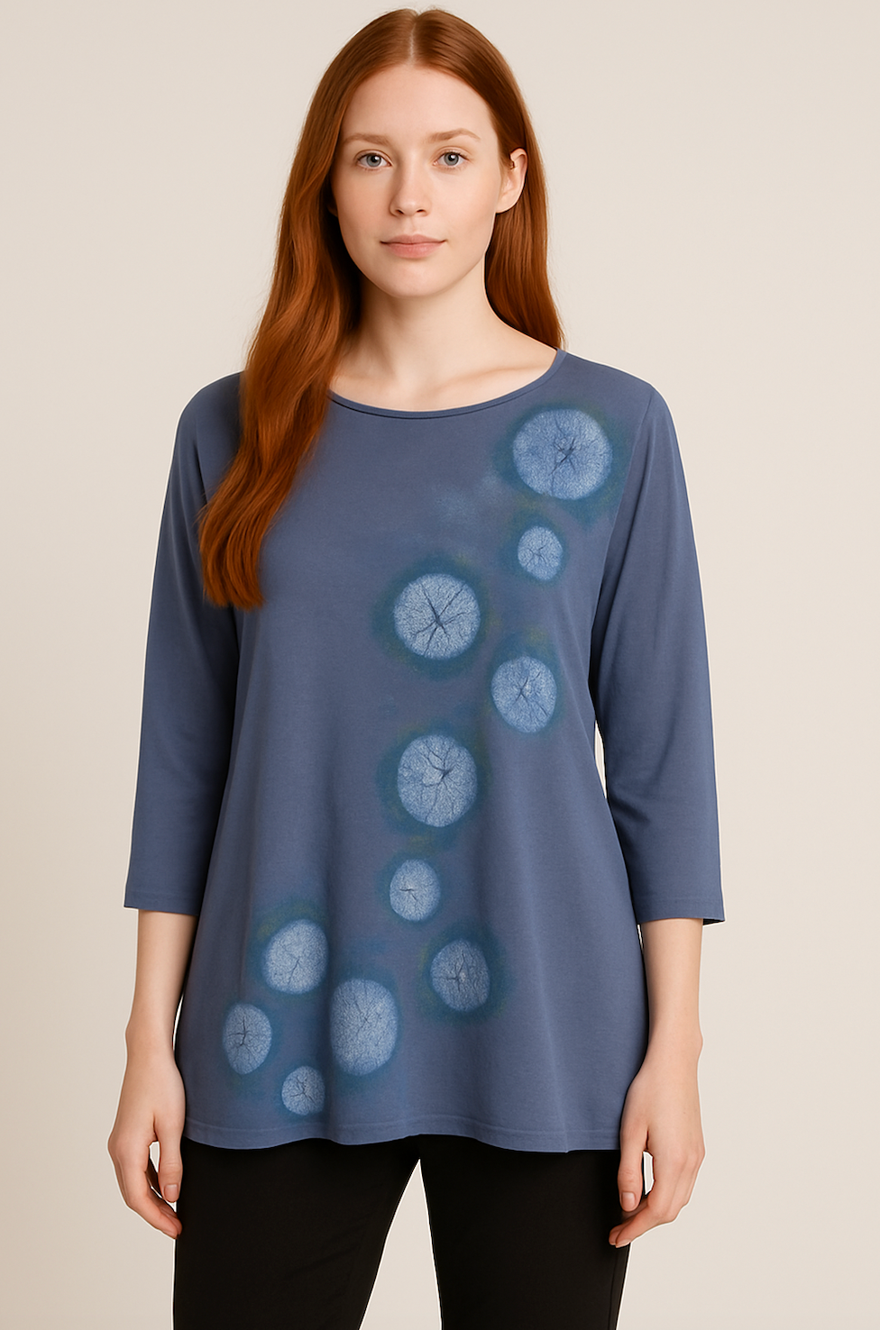 AUDREY TUNIC in MIST FLOATING BUBBLES