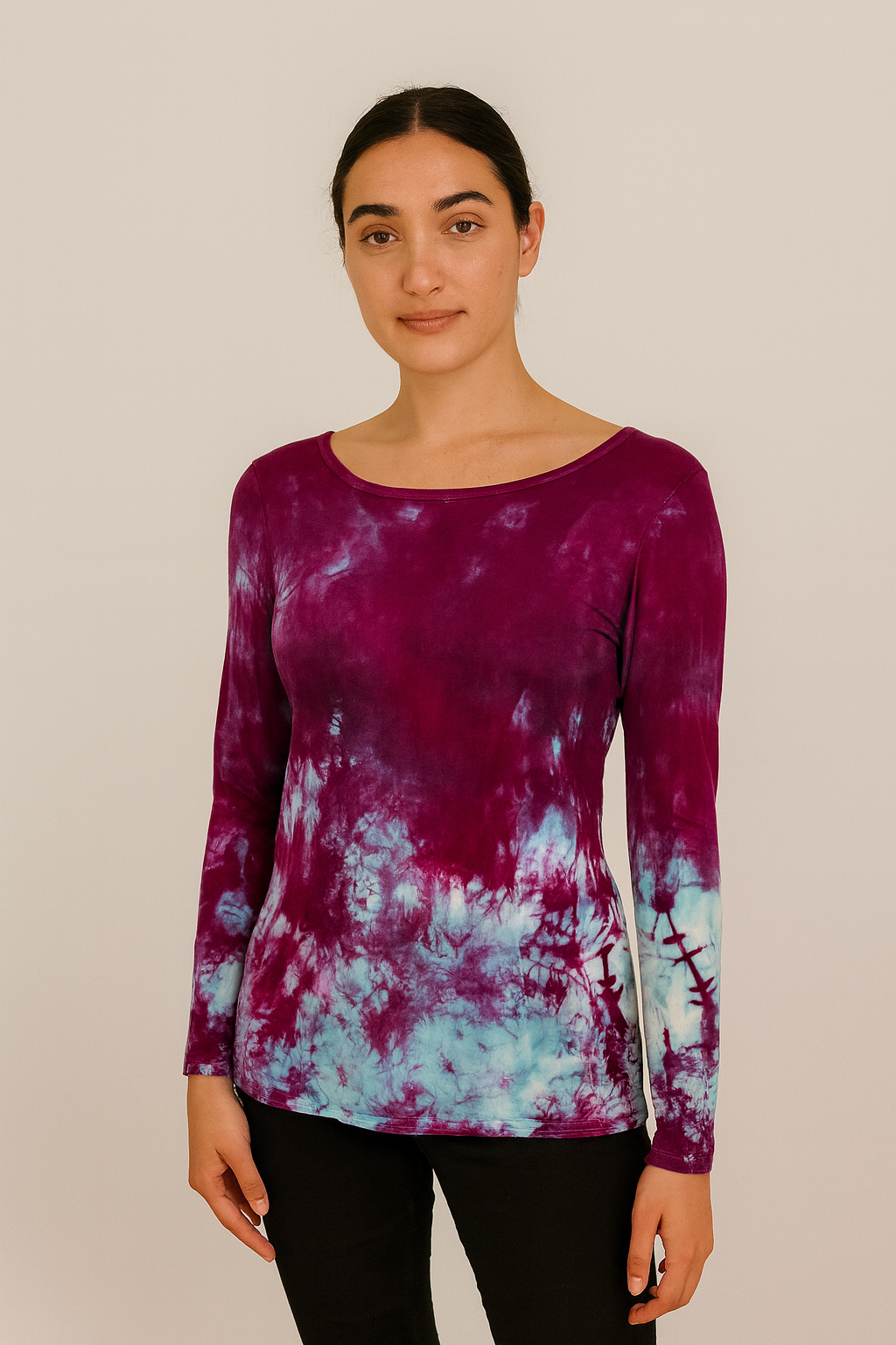 Jessie Top in Fuchisa Magenta Tangle