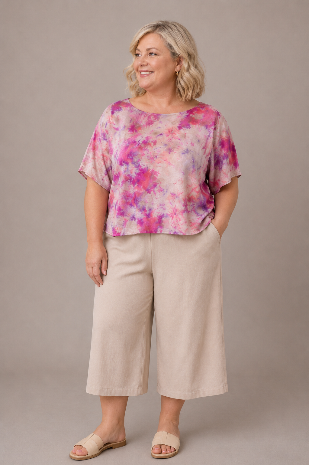 Dolly Top in Pink Camoflauge