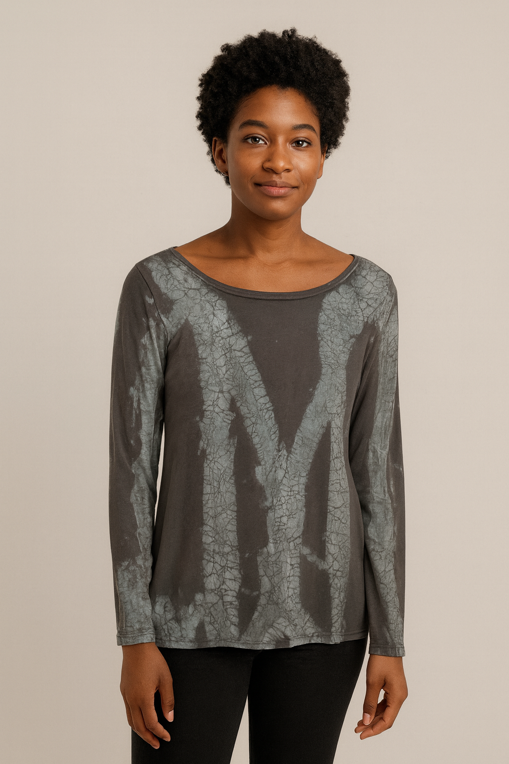 Jessie Top in Greystone Crackle 1