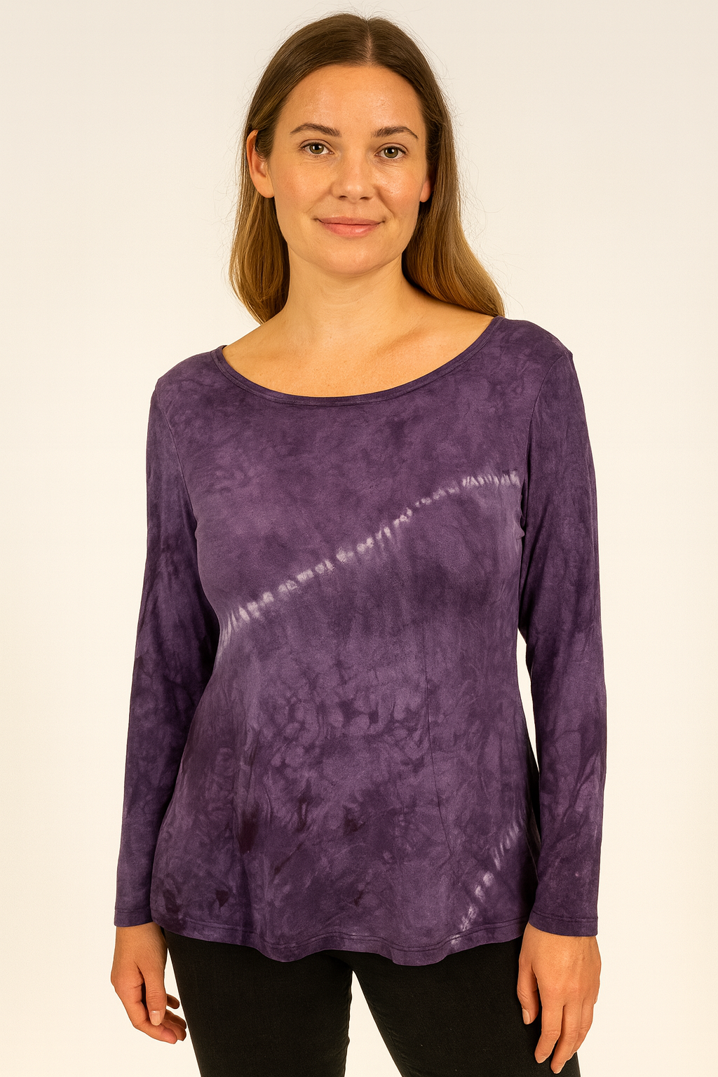 Jessie Top in Purple Stitch Wrap Around