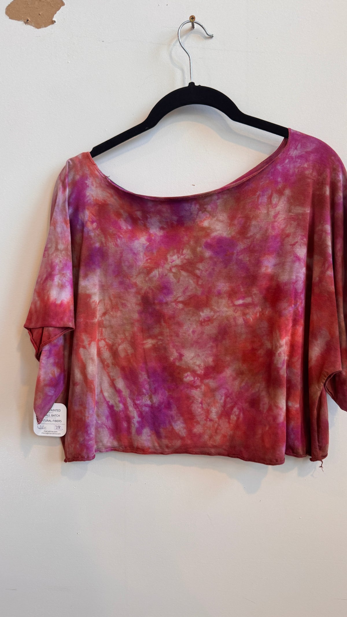Dolly Top in Loose Pink Camoflauge crop