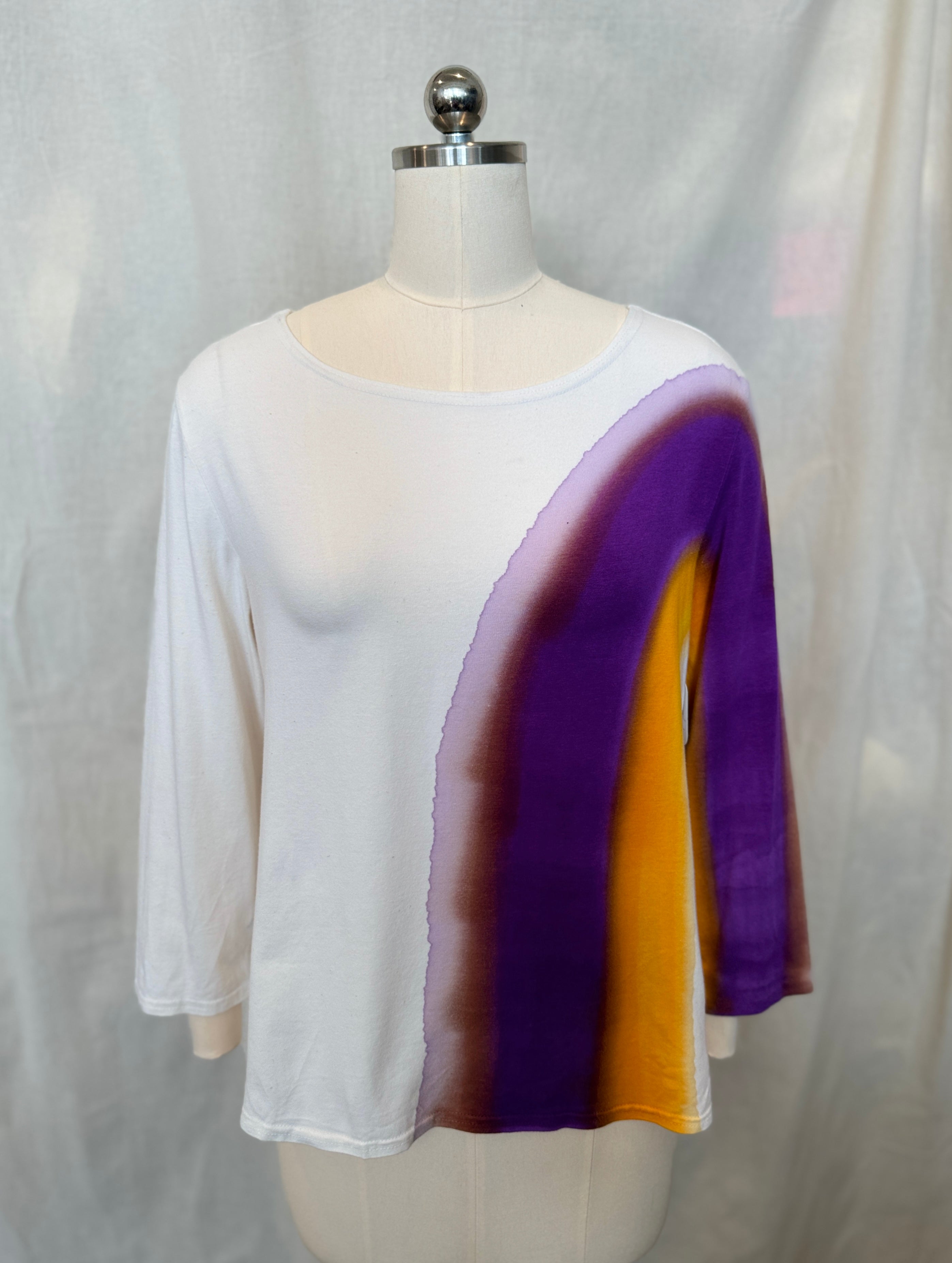 Betsy Top in Purple Citrus Arc