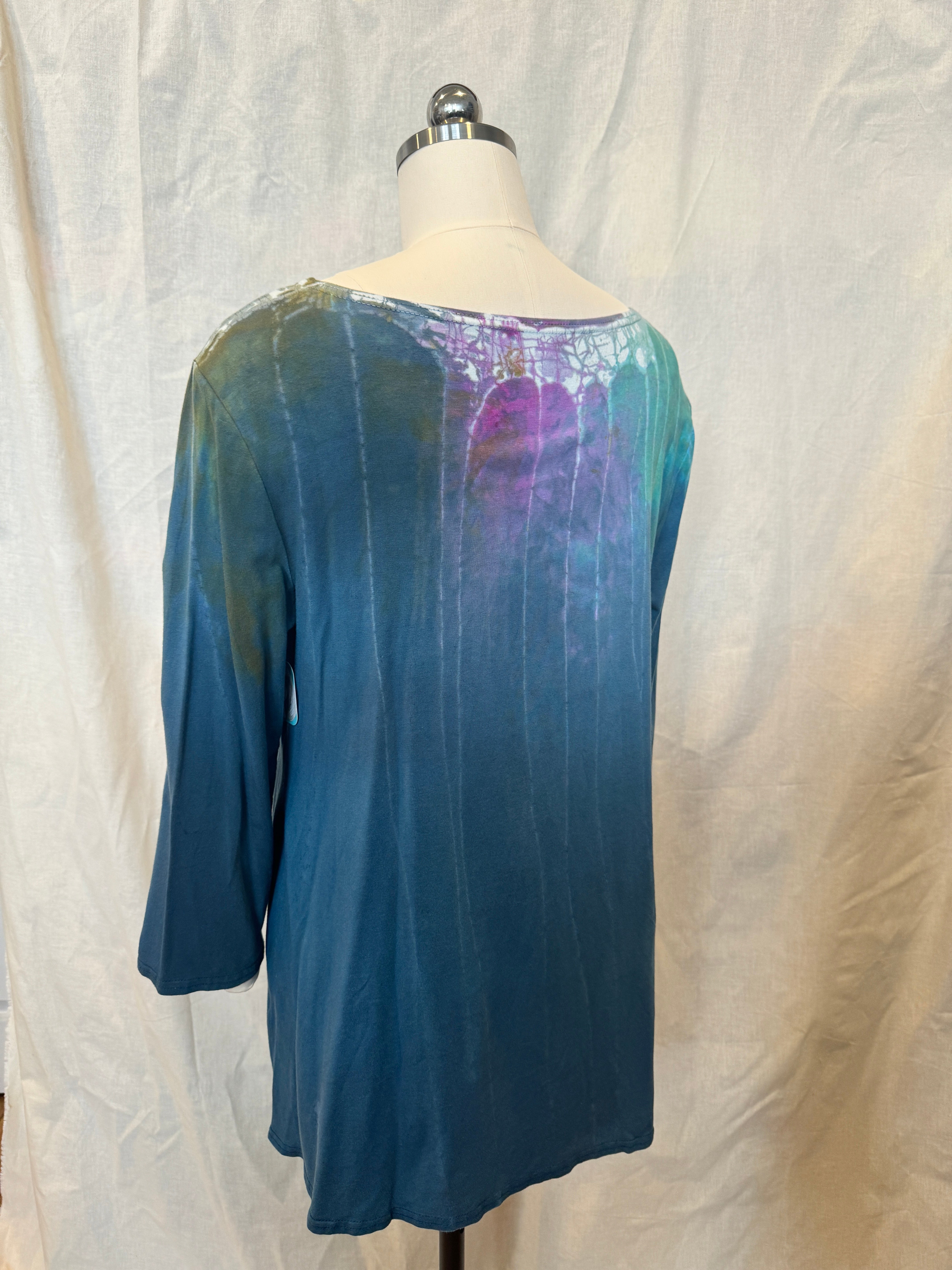 AUDREY TUNIC in Demin Pastel Dripstone