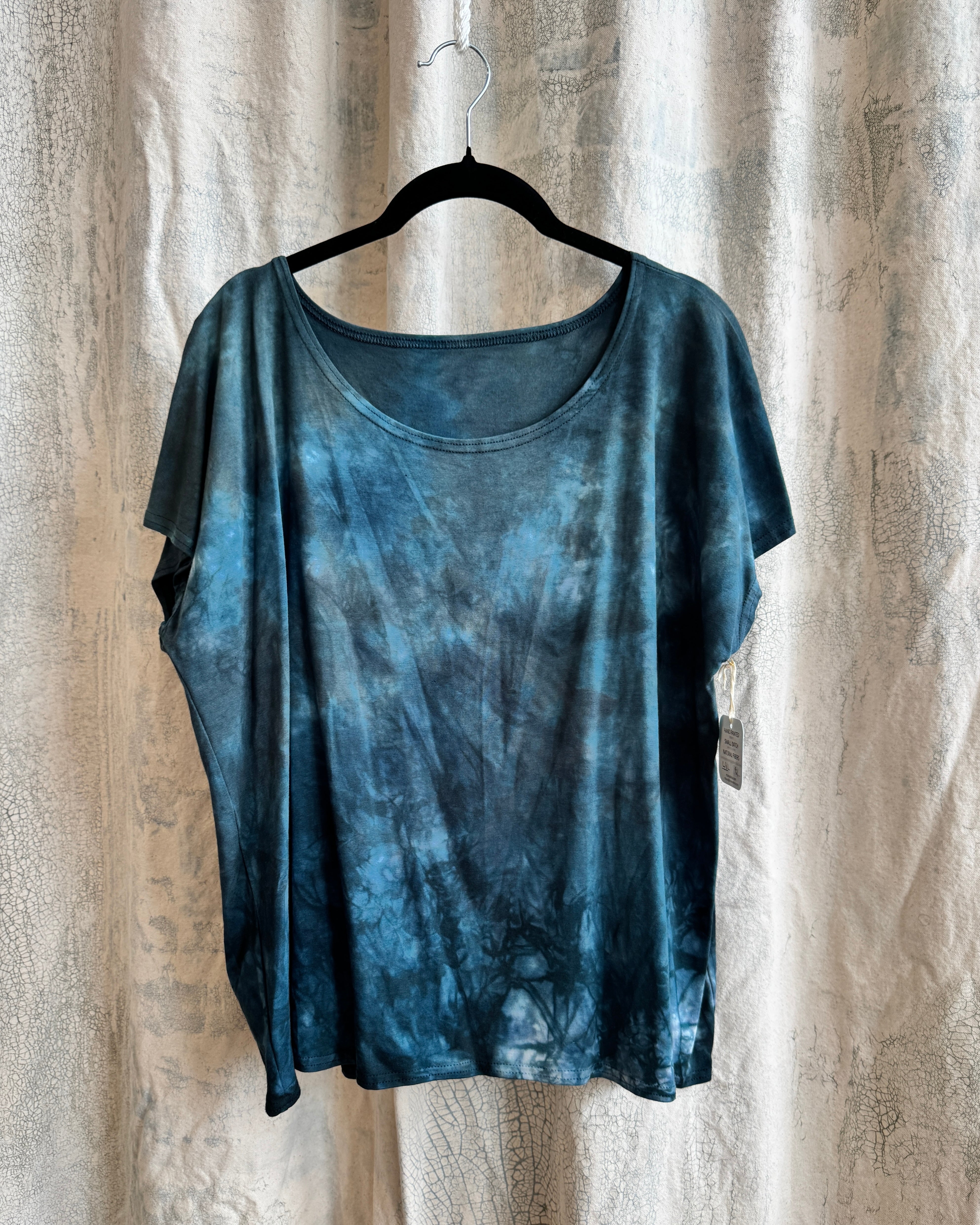 ELLIE TOP in STEEL BLUE TANGLE