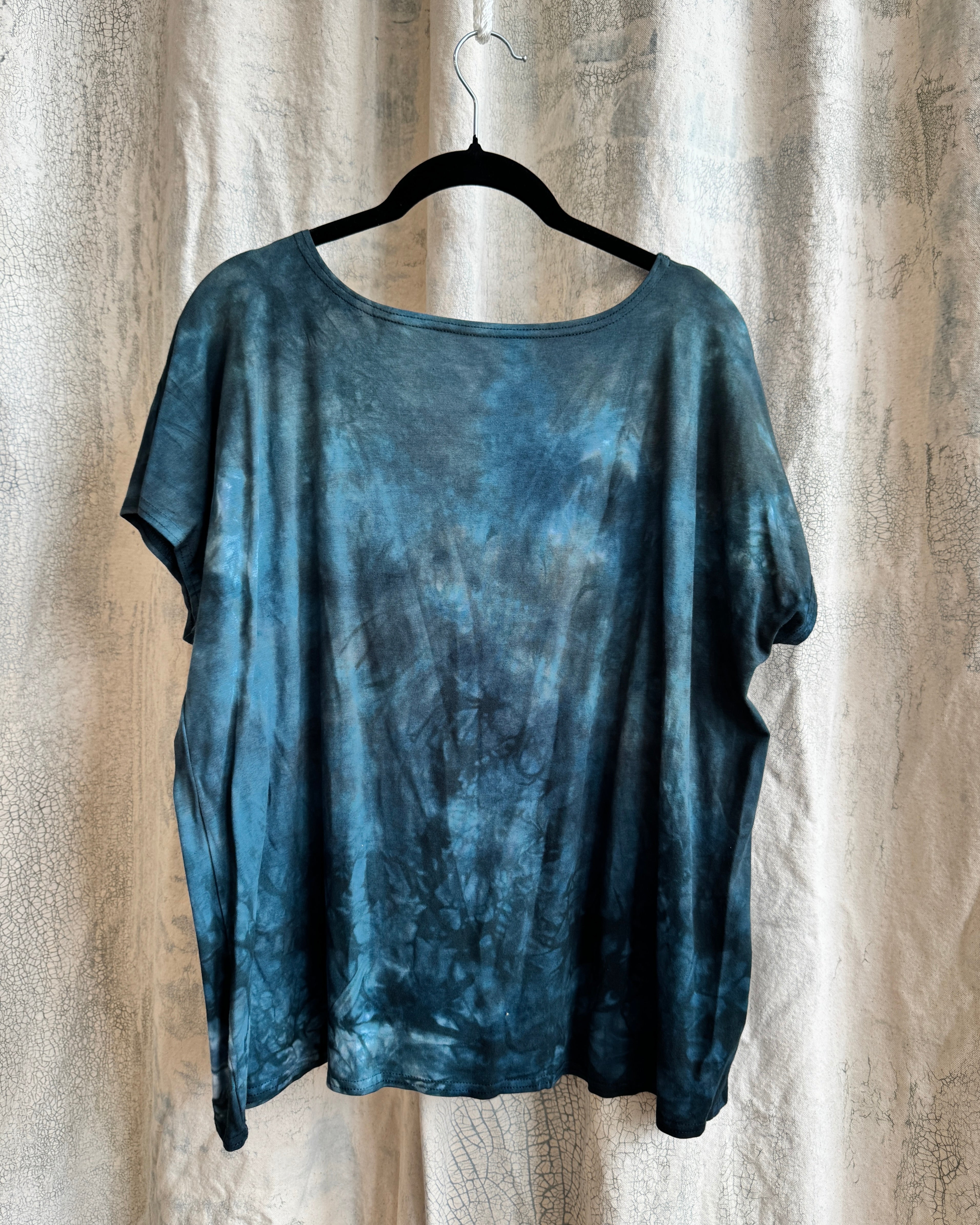 ELLIE TOP in STEEL BLUE TANGLE