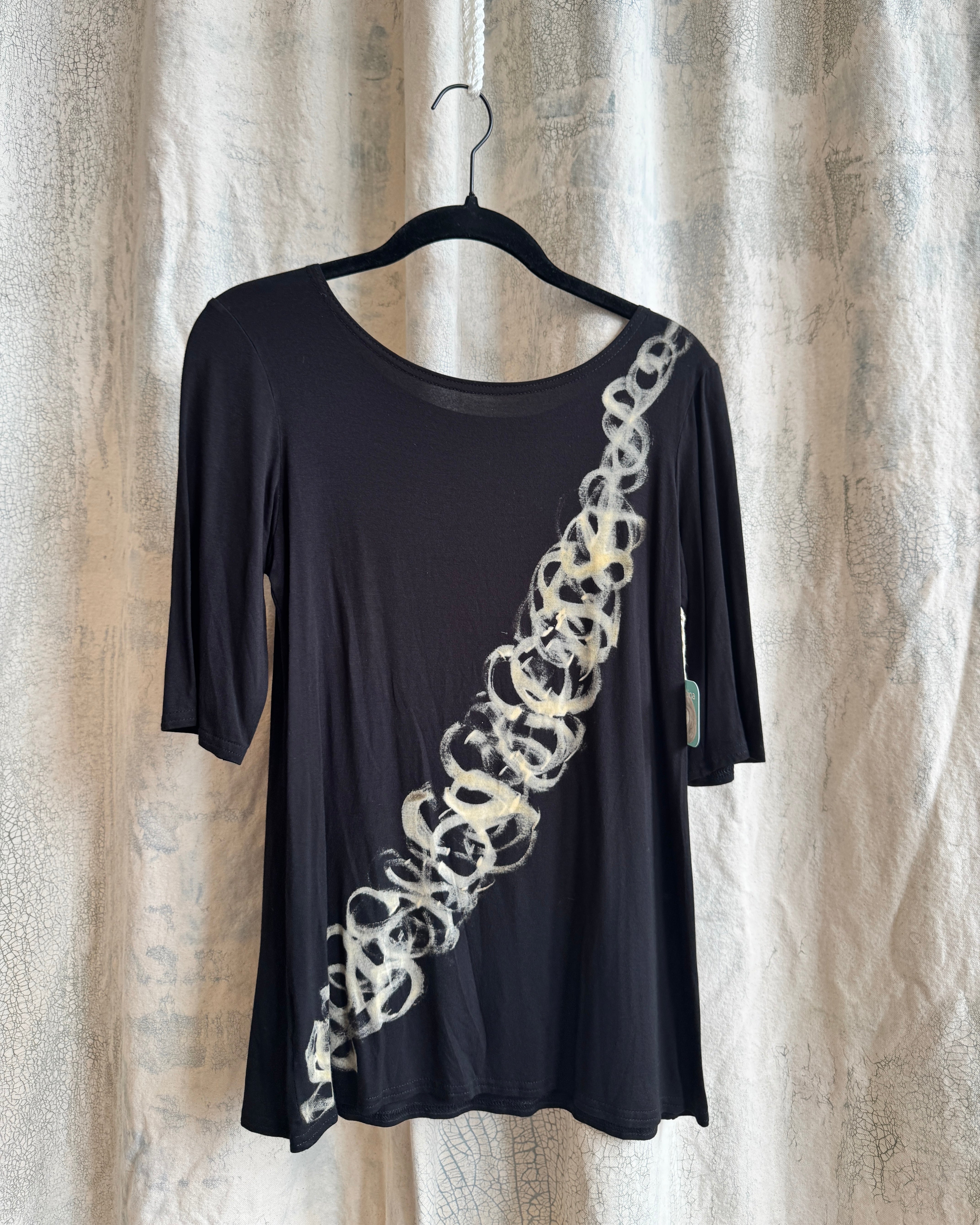 EMMA TOP in BEIGE SCRIPT