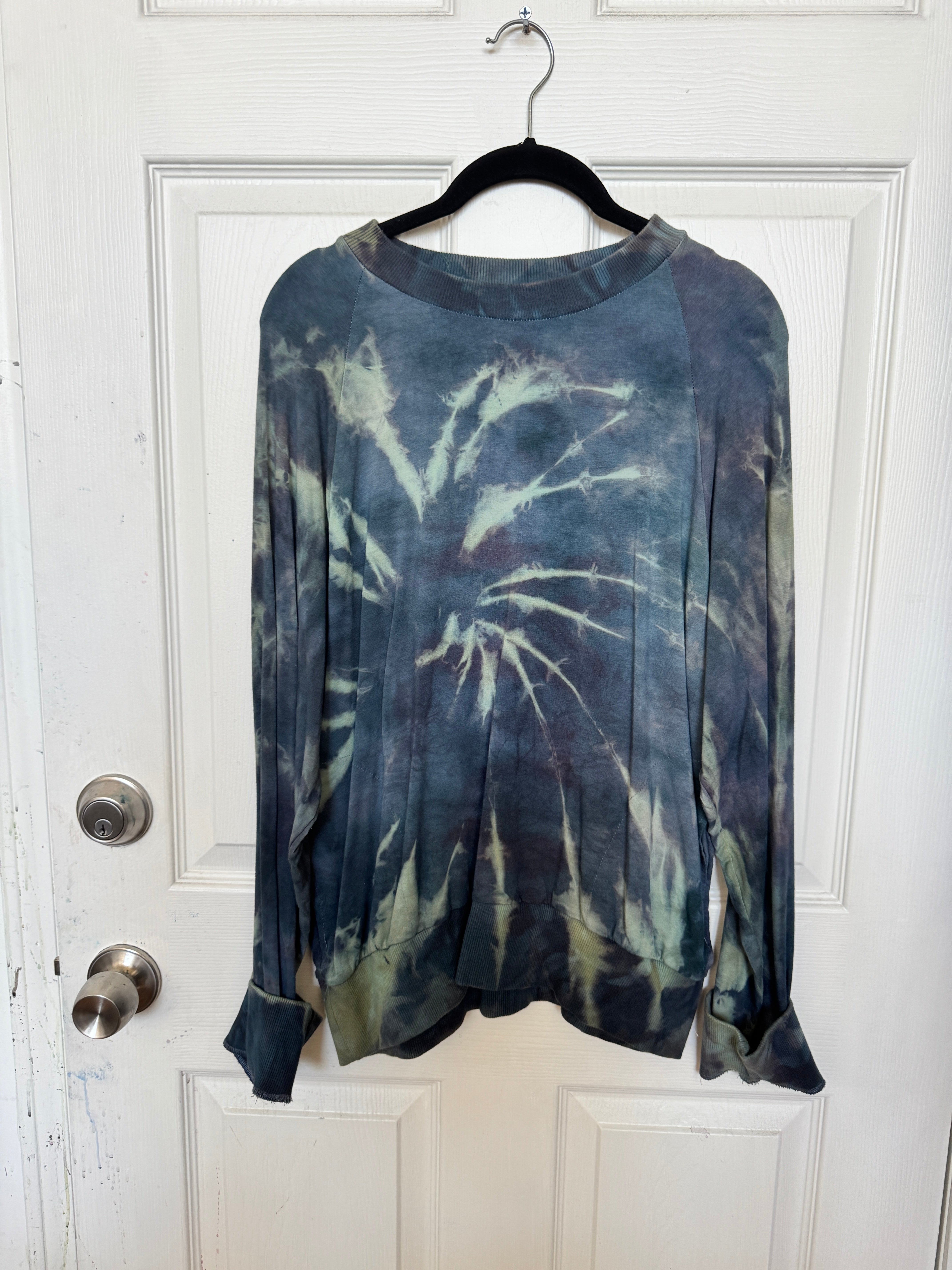 Sweatshirt in Bamboo Jersey with Side Pockets in Sprial