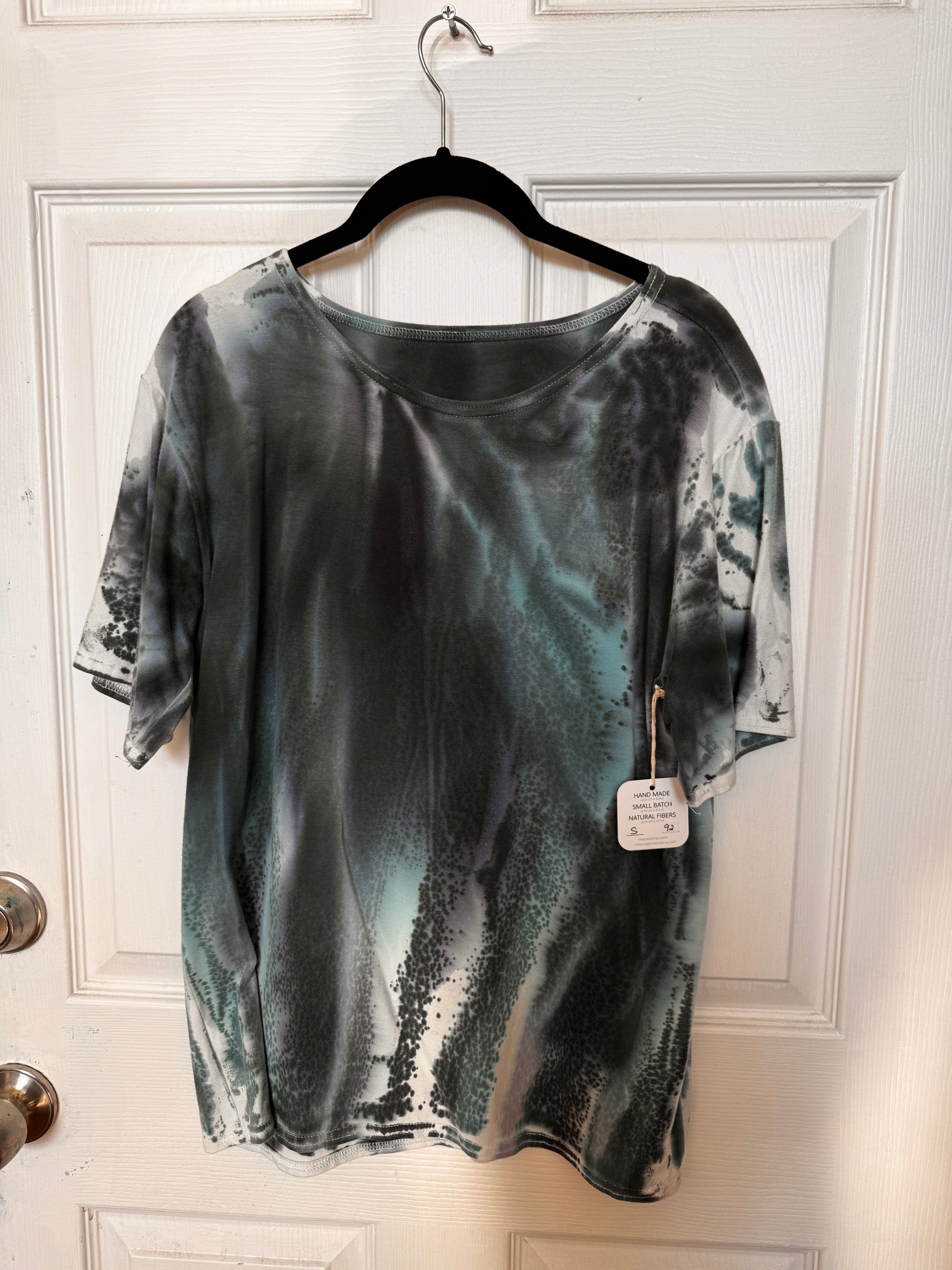 IAN BASIC TEE in Demin Lines