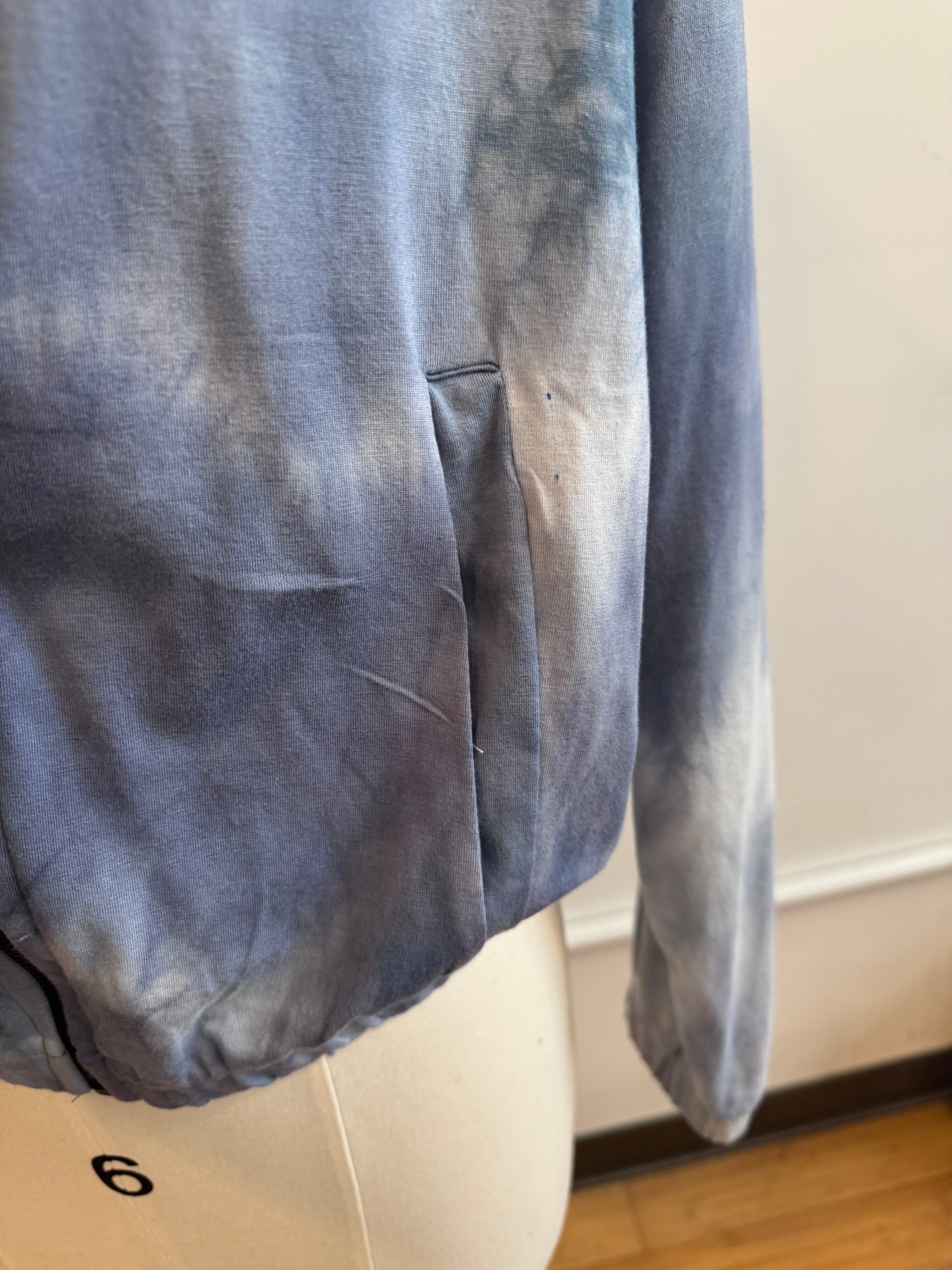 Bomber Jacket in Jersey Mist Tie Dye