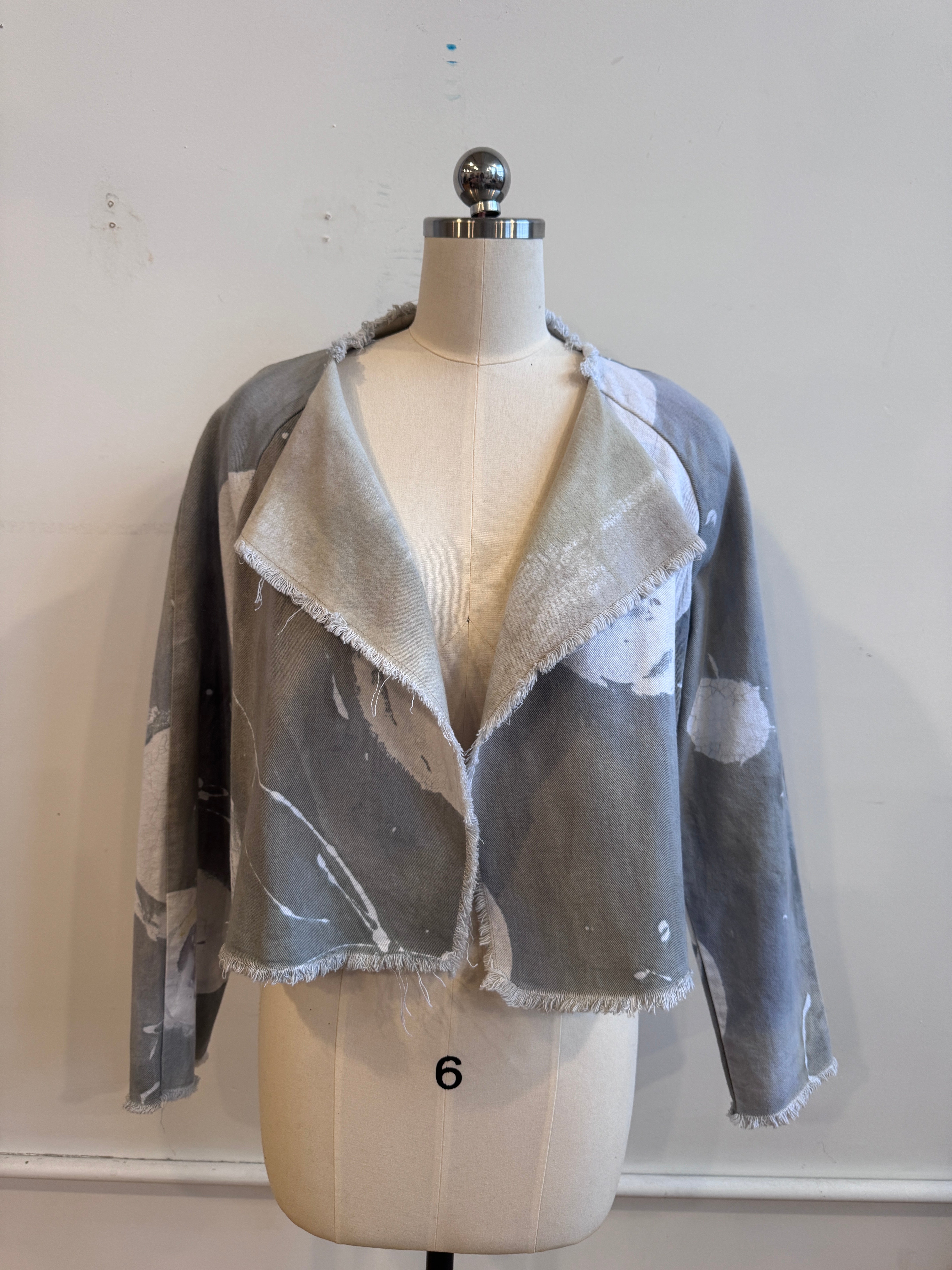 Valeria Jacket in Sage Moonscape Canvas