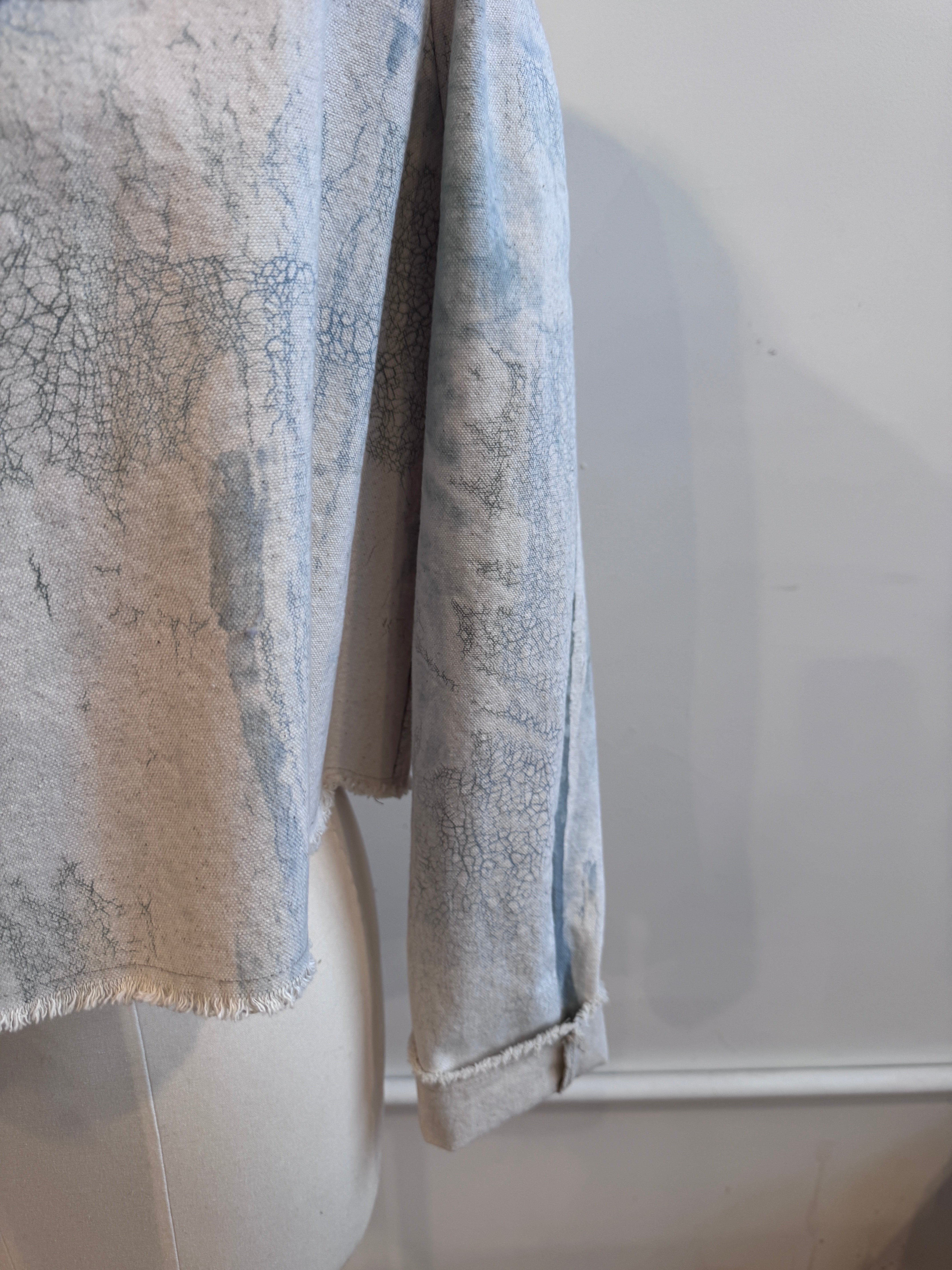 Valeria Jacket in Light Sage Crackle