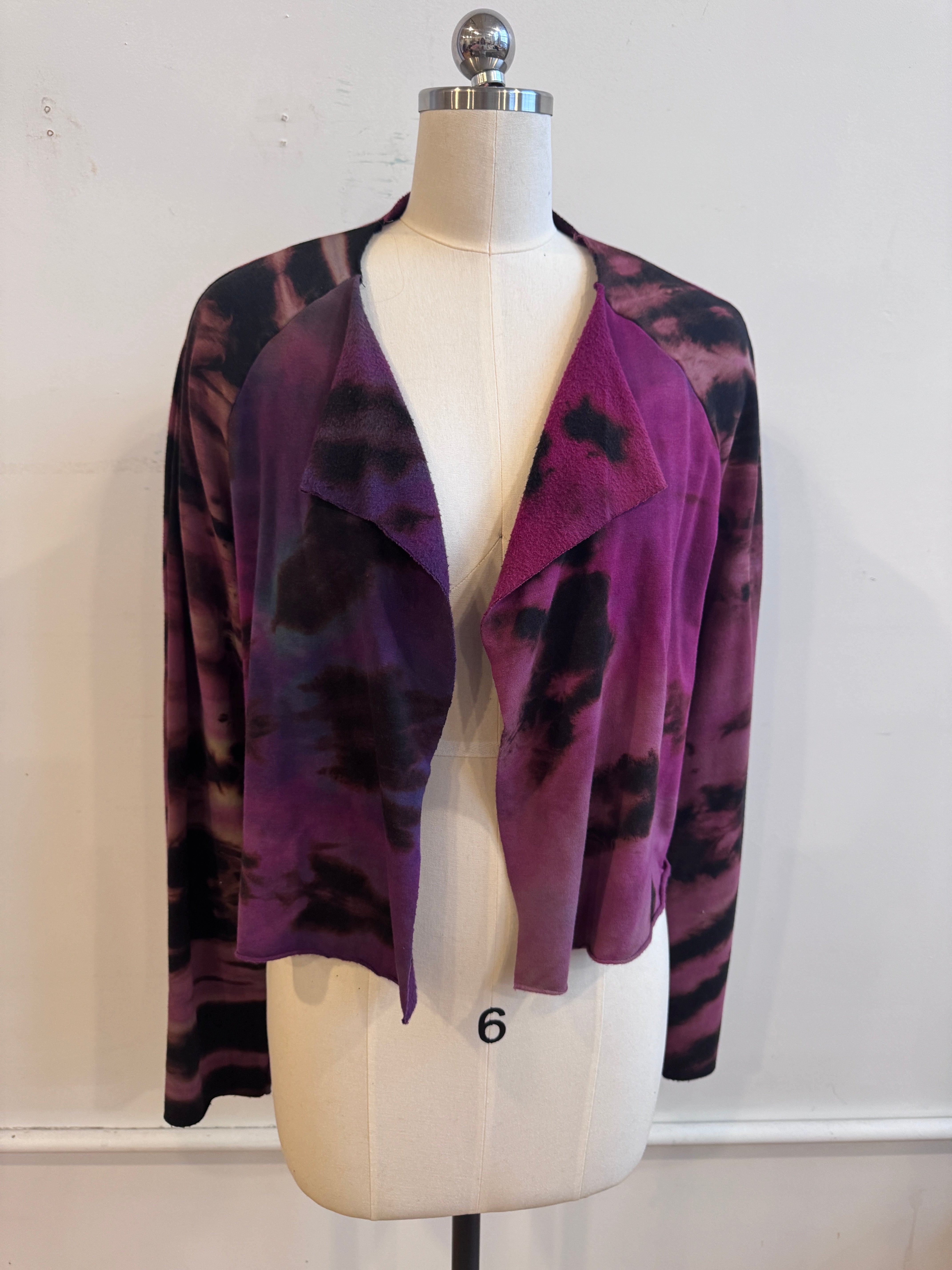 Valeria Jacket in Dark Reds and Pinks