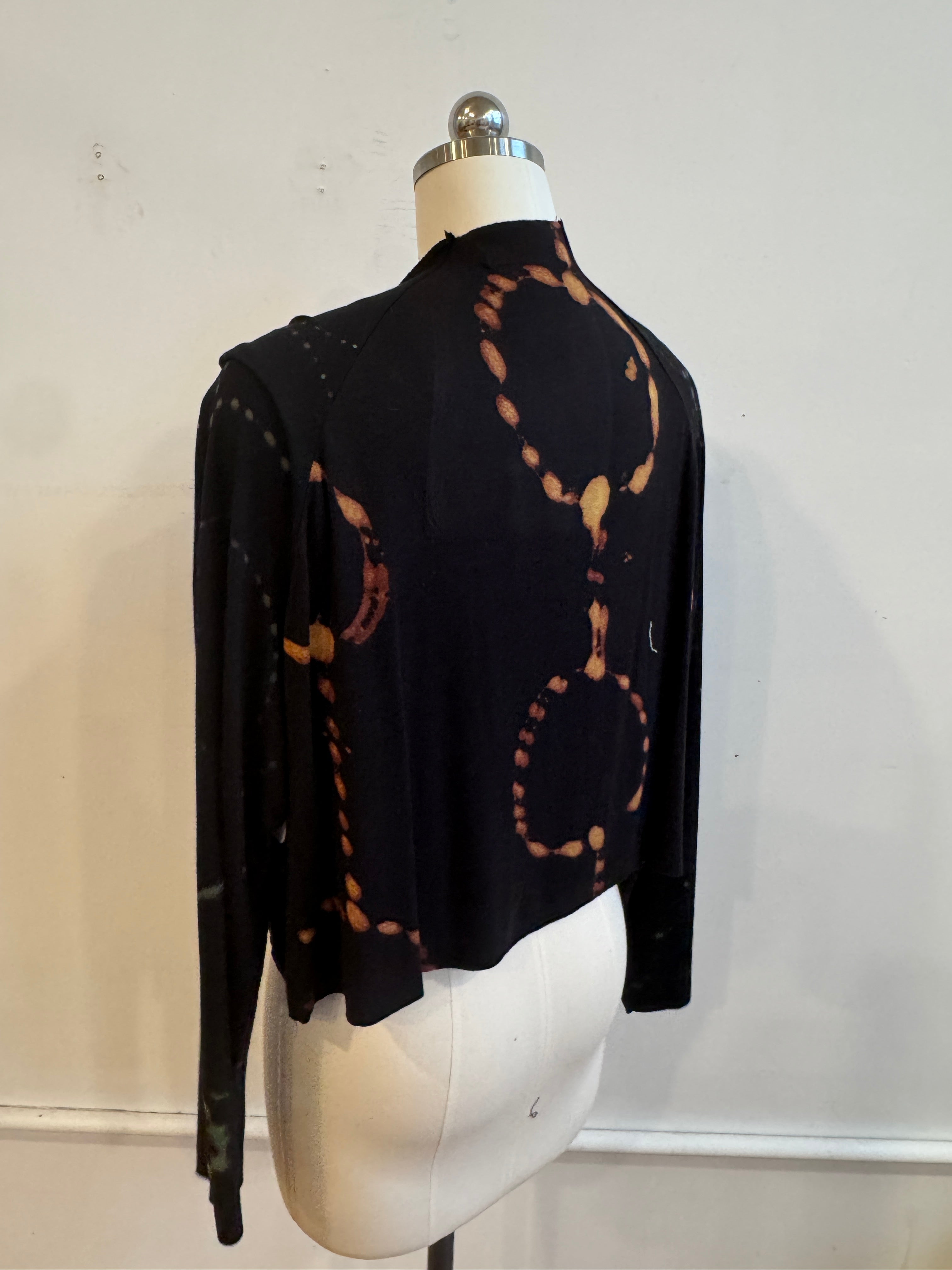 Valeria Jacket in Lightweight Jersey Burnt Amber