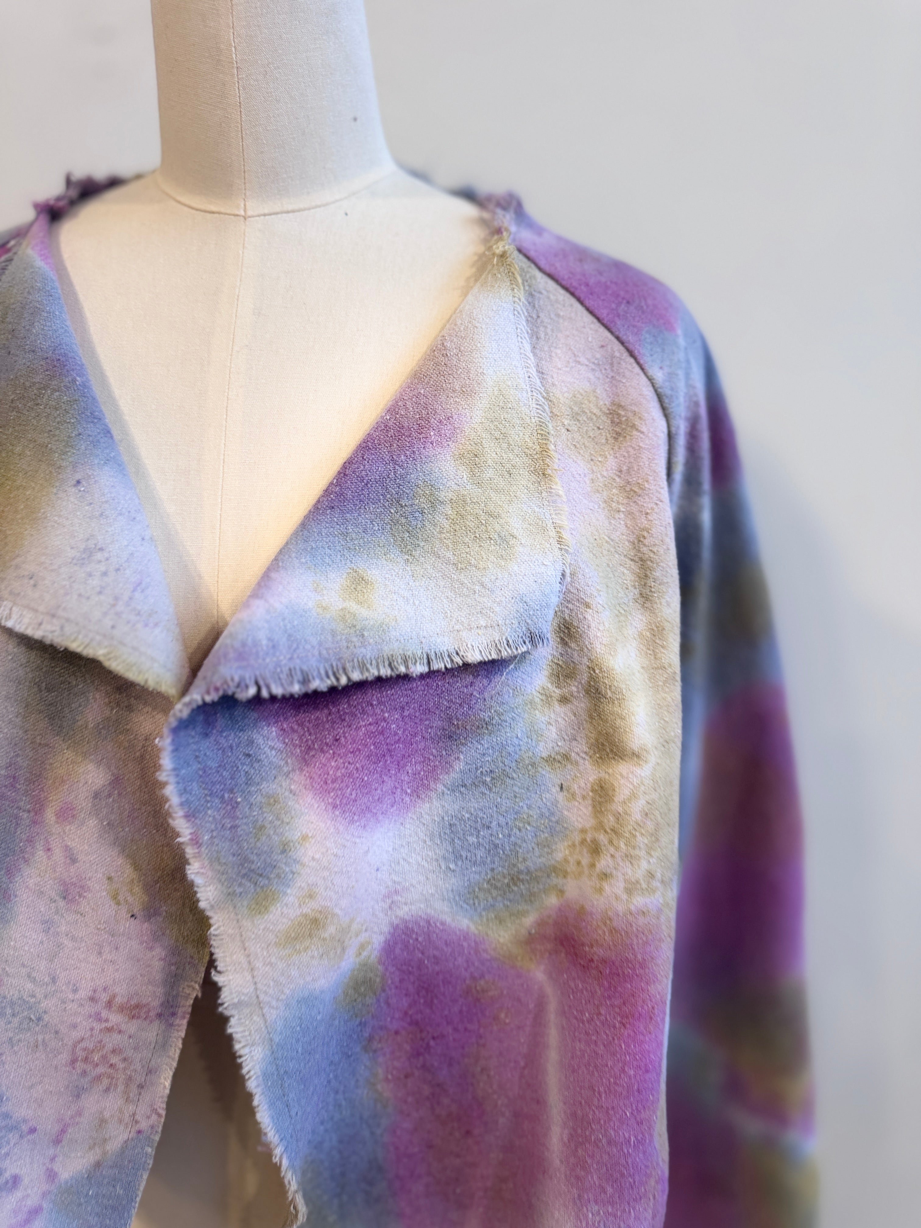 Valeria Jacket in Canvas Pink Watercolor