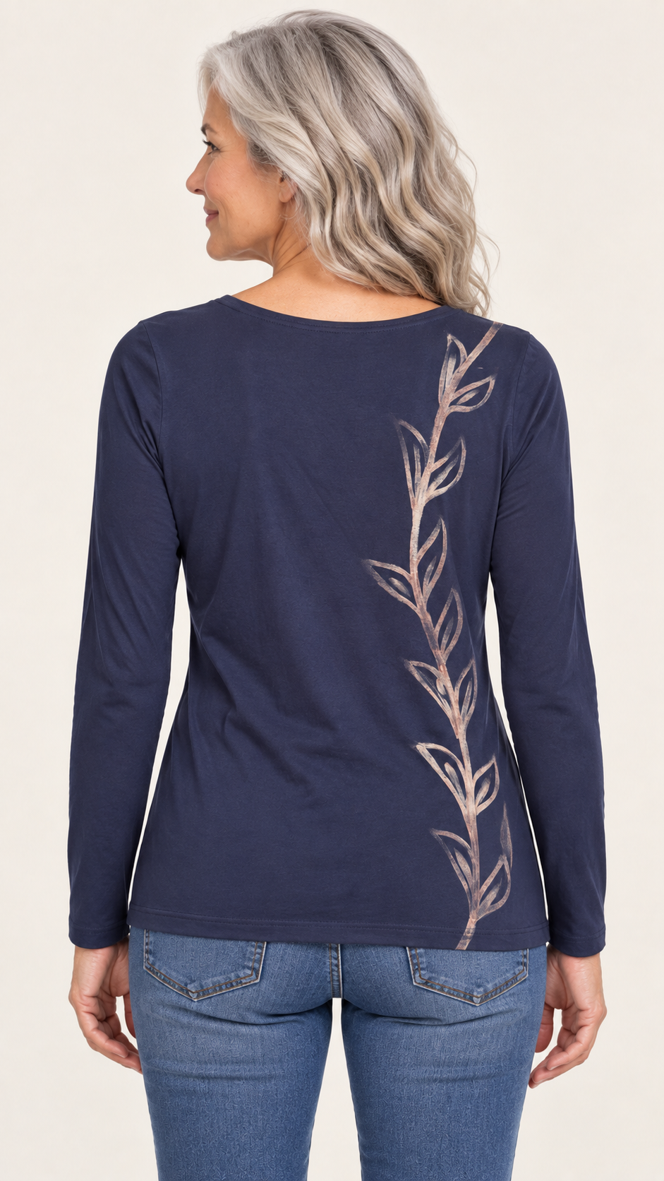 Jessie Top in Ink Sea Ivy