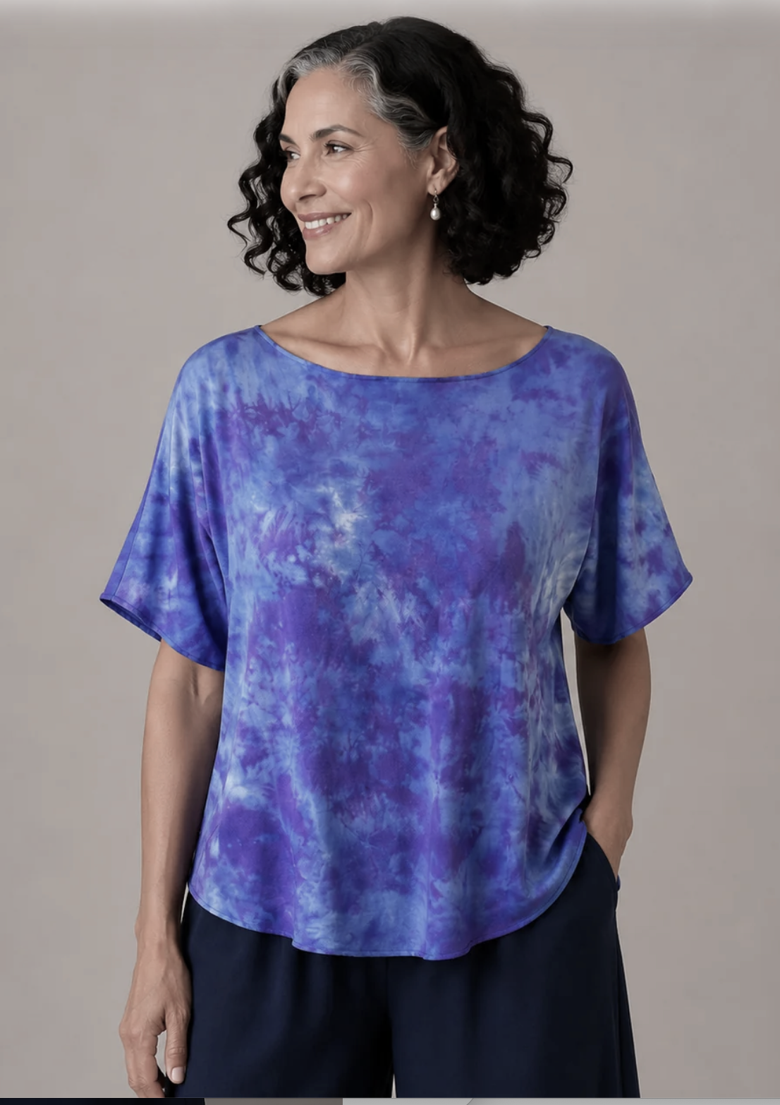 Dolly Top in Blue Poppy
