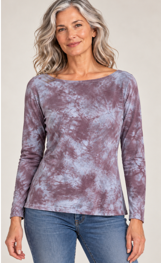 Jessie Top in Thistle Tangle