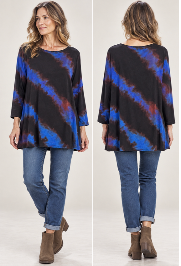 Audrey Tunic in Cobalt Arashi